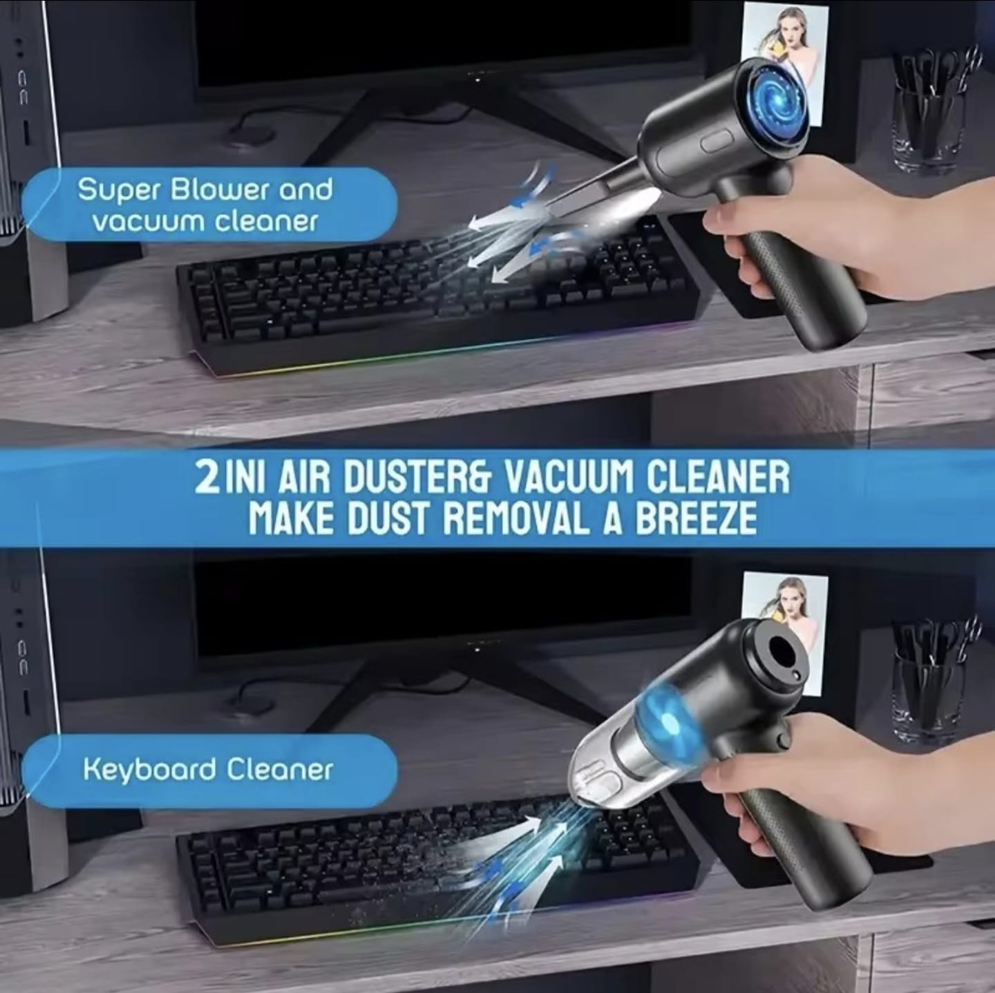 CleanRide™ Pro – 2-in-1 Car Vacuum & Air Blower